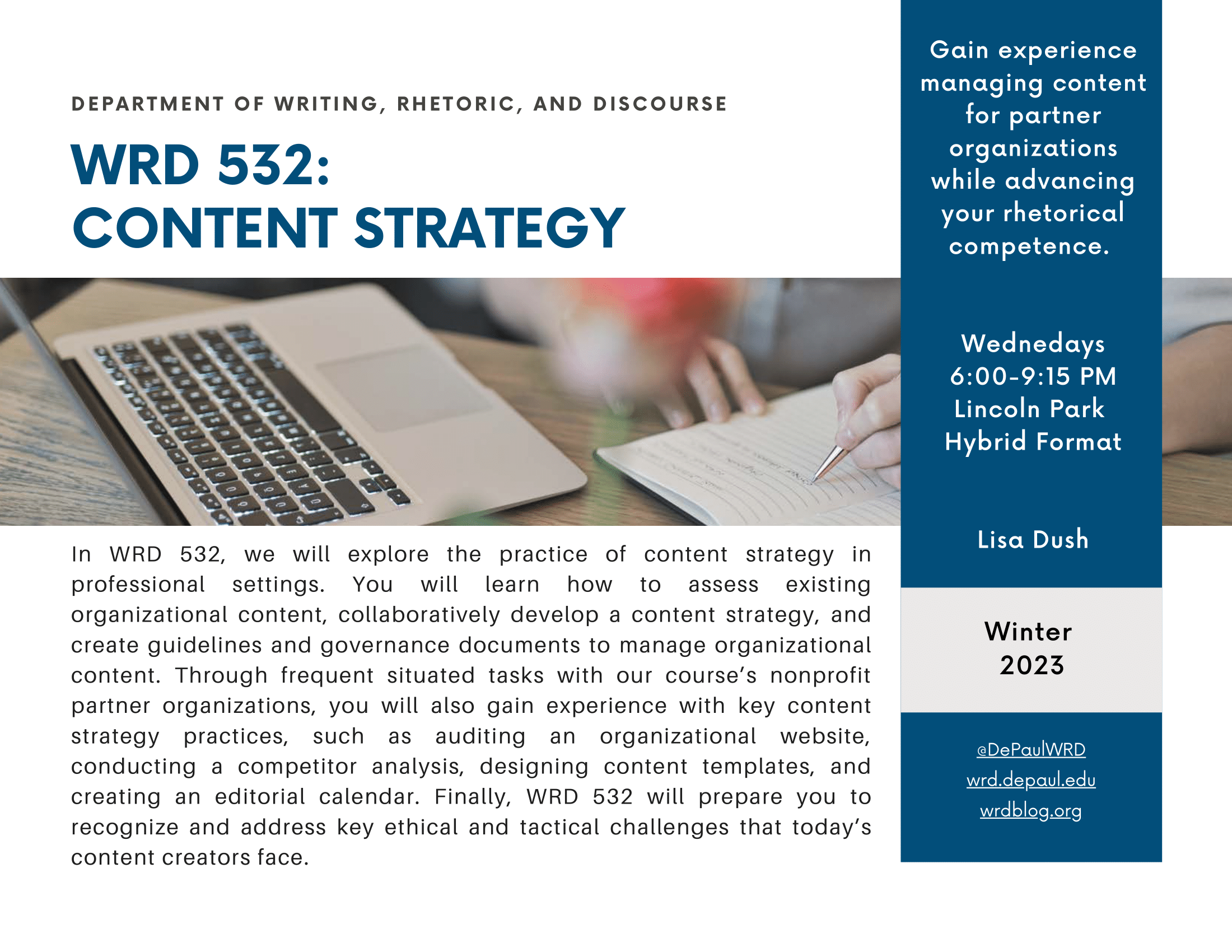 WRD 532: CONTENT STRATEGY